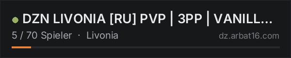 DZN LIVONIA RU PVP | 3PP | VANILLA++ in der DayZ-Serverliste von AR16
