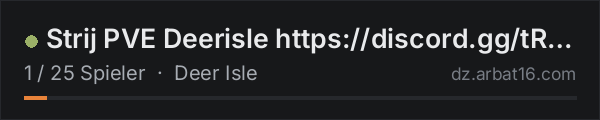 Strij PVE Deerisle https://discord.gg/tRZnuRZ in der DayZ-Serverliste von AR16