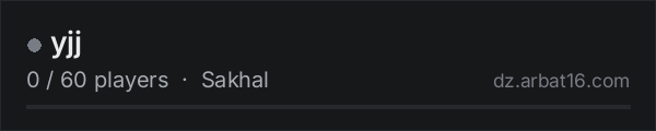 yjj on the AR16 DayZ server list