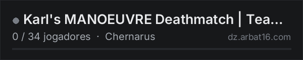 Karl's MANOEUVRE Deathmatch | Team and FFA-based PvP Designed f na lista de servidores de DayZ da AR16