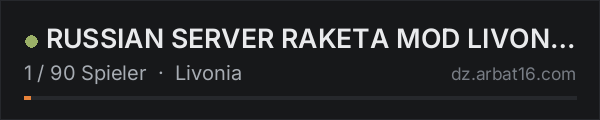 RUSSIAN SERVER RAKETA MOD LIVONIA|X5|6 MAX PARTY|GUNS|NORAID[vk in der DayZ-Serverliste von AR16