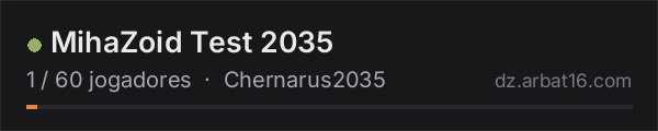MihaZoid Test 2035 na lista de servidores de DayZ da AR16