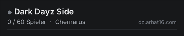 Dark Dayz Side in der DayZ-Serverliste von AR16
