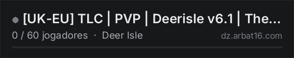 UK-EU TLC | PVP | Deerisle v6.1 | The Last Crusade na lista de servidores de DayZ da AR16