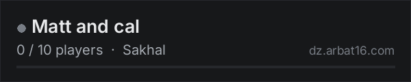 Matt and cal on the AR16 DayZ server list
