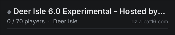 Deer Isle 6.0 Experimental - Hosted by Majus on the AR16 DayZ server list