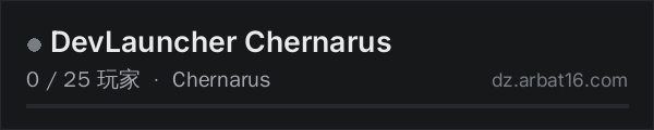 AR16 DayZ 服务器列表中的 DevLauncher Chernarus