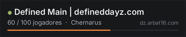 Defined Main | defineddayz.com na lista de servidores de DayZ da AR16
