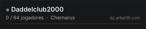 Daddelclub2000 na lista de servidores de DayZ da AR16
