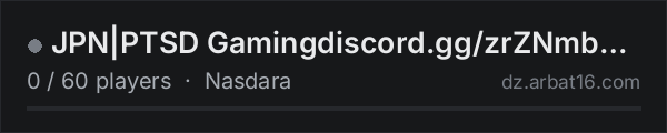 JPN|PTSD Gamingdiscord.gg/zrZNmb3[06]Badlands on the AR16 DayZ server list