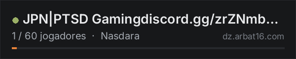JPN|PTSD Gamingdiscord.gg/zrZNmb306Badlands na lista de servidores de DayZ da AR16