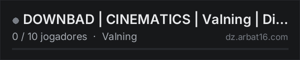 DOWNBAD | CINEMATICS | Valning | Discord.gg/downbaddayz na lista de servidores de DayZ da AR16