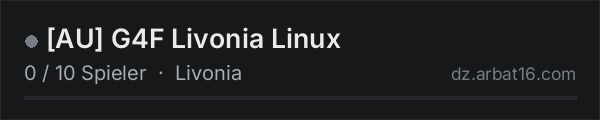[AU] G4F Livonia Linux in der DayZ-Serverliste von AR16