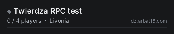 Twierdza RPC test on the AR16 DayZ server list
