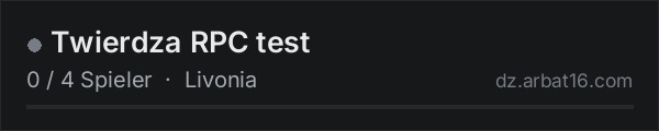 Twierdza RPC test in der DayZ-Serverliste von AR16