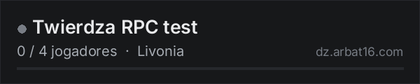Twierdza RPC test na lista de servidores de DayZ da AR16