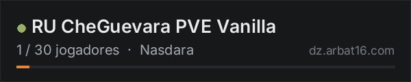 RU CheGuevara PVE Vanilla na lista de servidores de DayZ da AR16