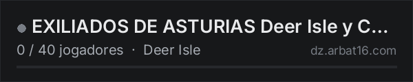 EXILIADOS DE ASTURIAS Deer Isle y Chernarus unidos por la super na lista de servidores de DayZ da AR16