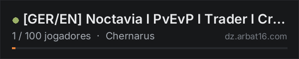 [GER/EN] Noctavia I PvEvP I Trader I Crafting I Drugs I Helis I na lista de servidores de DayZ da AR16