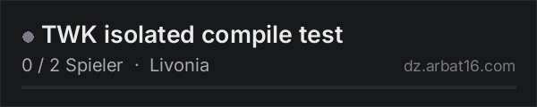 TWK isolated compile test in der DayZ-Serverliste von AR16