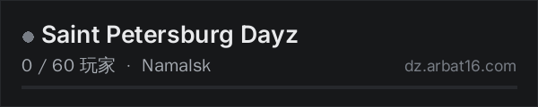 AR16 DayZ 服务器列表中的 Saint Petersburg Dayz