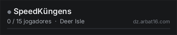 SpeedKüngens na lista de servidores de DayZ da AR16