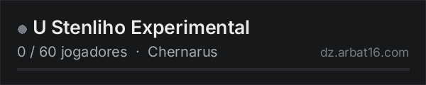 U Stenliho Experimental na lista de servidores de DayZ da AR16
