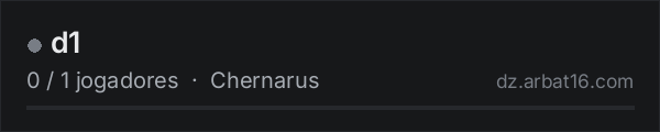 d1 na lista de servidores de DayZ da AR16
