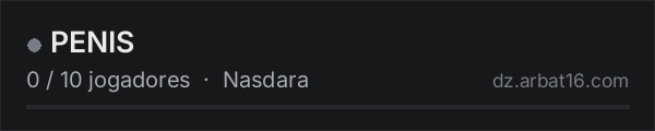 PENIS na lista de servidores de DayZ da AR16