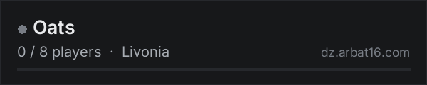 Oats on the AR16 DayZ server list