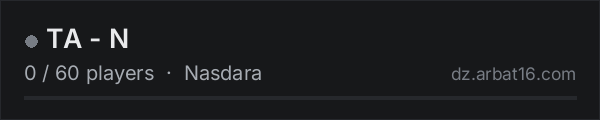 TA - N on the AR16 DayZ server list
