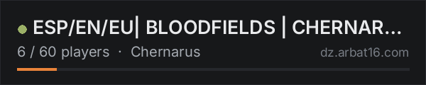 ESP/EN/EU| BLOODFIELDS | CHERNARUS | 1PP/3PP | PVE/PVP on the AR16 DayZ server list