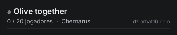 Olive together na lista de servidores de DayZ da AR16