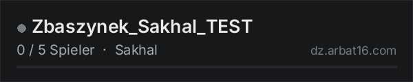 Zbaszynek_Sakhal_TEST in der DayZ-Serverliste von AR16