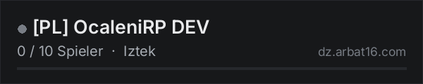 [PL] OcaleniRP DEV in der DayZ-Serverliste von AR16