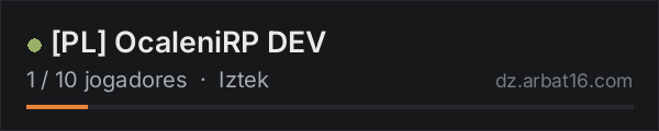 [PL] OcaleniRP DEV na lista de servidores de DayZ da AR16