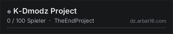 K-Dmodz Project in der DayZ-Serverliste von AR16