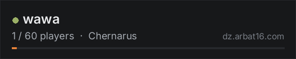 wawa on the AR16 DayZ server list