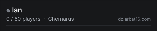 lan on the AR16 DayZ server list