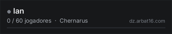 lan na lista de servidores de DayZ da AR16