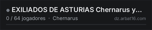 EXILIADOS DE ASTURIAS Chernarus y Deer Isleunidos por la super na lista de servidores de DayZ da AR16