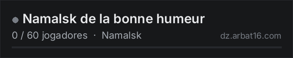 Namalsk de la bonne humeur na lista de servidores de DayZ da AR16