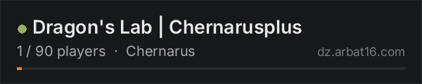 Dragon's Lab | Chernarusplus on the AR16 DayZ server list