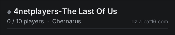 4netplayers-The Last Of Us on the AR16 DayZ server list