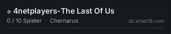 4netplayers-The Last Of Us in der DayZ-Serverliste von AR16