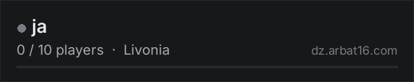 ja on the AR16 DayZ server list