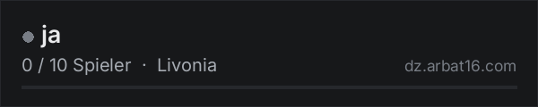 ja in der DayZ-Serverliste von AR16