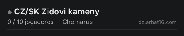 CZ/SK Zidovi kameny na lista de servidores de DayZ da AR16