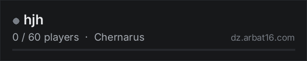 hjh on the AR16 DayZ server list