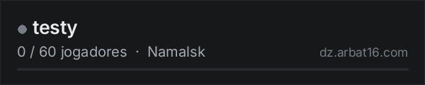 testy na lista de servidores de DayZ da AR16